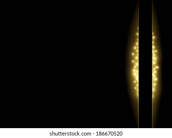 Abstract vector background with gold sparks.