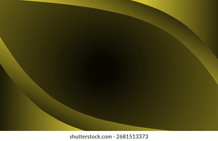 Fondo Abstractas del Vector con las ondas circulares doradas del gradiente