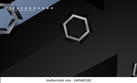 abstract vector background with gradient hexagon shapes. the background is suitable for anything. eps 10