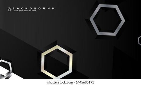 abstract vector background with gradient hexagon shapes. the background is suitable for anything. eps 10