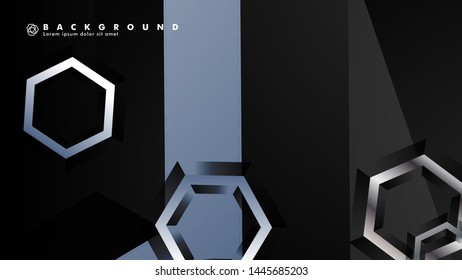 abstract vector background with gradient hexagon shapes. the background is suitable for anything. eps 10