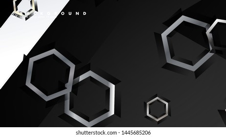abstract vector background with gradient hexagon shapes. the background is suitable for anything. eps 10