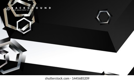 abstract vector background with gradient hexagon shapes. the background is suitable for anything. eps 10