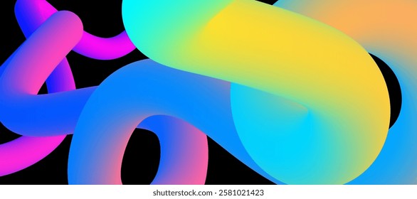 Abstract Vector Background with Gradient Line Pattern