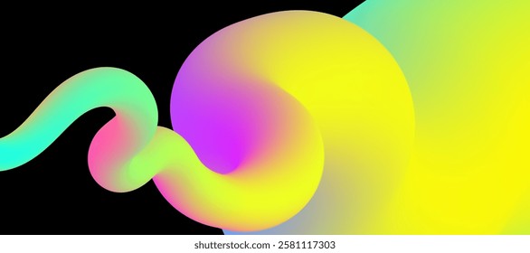 Abstract Vector Background with Gradient Line Pattern