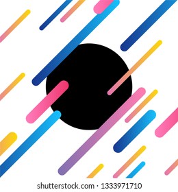 Abstract Vector Background. Gradient lines illustration.