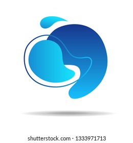 Abstract Vector Background. Gradient lines illustration.