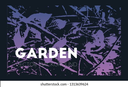 Abstract vector background with gradient texture of leaves