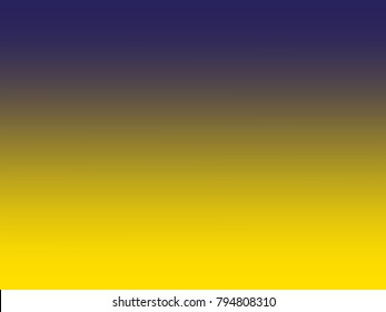 Abstract vector background. Gradient transition from bright yellow to dark blue.