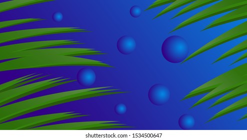 Abstract vector background with gradients, lines, balls for design, banner