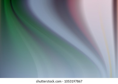 Abstract vector background for graphic design. Multicolored wavy lines. Green, blue, pink.