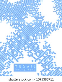 Abstract vector background of great geometric 3d mosaic art, artistic illustration as a template for your layout with copy space for title and text. Usable for brochure, magazine, ad, banner, poster.