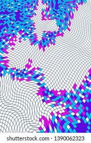 Abstract vector background of great geometric 3d mosaic art, artistic illustration as a template for your layout with copy space for title and text. Usable for brochure, magazine, ad, banner, poster.