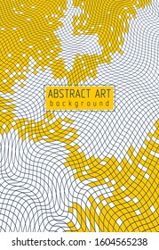 Abstract vector background of great geometric 3d mosaic art, artistic illustration as a template for your layout with copy space for title and text. Usable for brochure, magazine, ad, banner, poster.