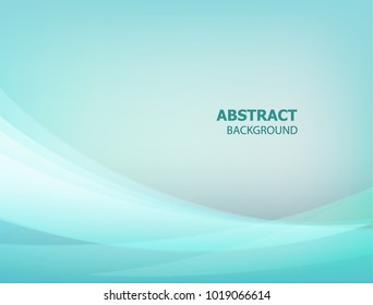 Abstract vector background with green curve line for brochure and website, illustration design for motion wave.