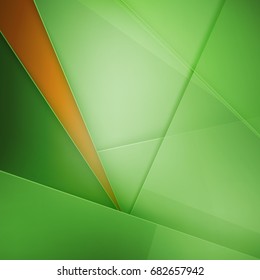Abstract vector background. Green and orange background for wallpaper, flyer, poster, banner templates