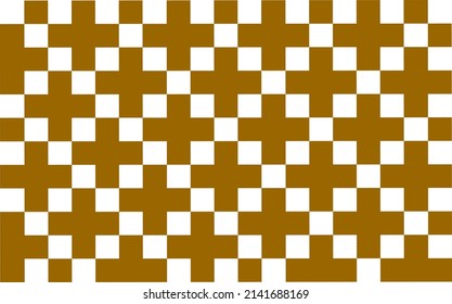 Abstract Vector Background Green  Seamless brown square 