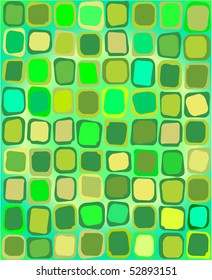 Abstract vector background - green shapes on green background
