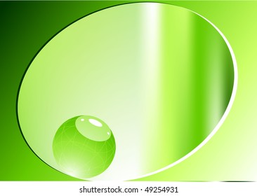 abstract vector background. green spring
