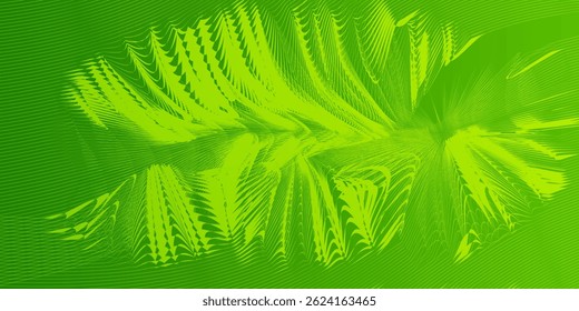 Plano de fundo vetorial abstrato com linhas onduladas verdes. plano de fundo ondulado verde. ilustração vetorial de linhas verdes. Onda curva. Elemento de onda abstrato para projeto.

