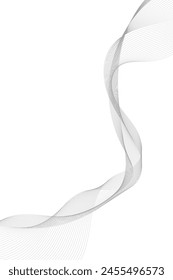 Abstract vector background with grey wavy lines. EPS10
