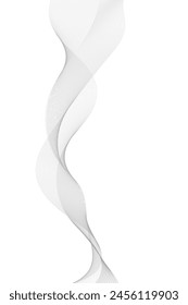 Abstract vector background with grey wavy lines
