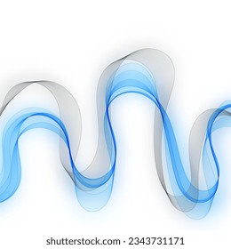 
Abstract vector background with grey-blue wave.