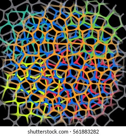 Abstract vector background of a grid of different colors