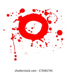 Abstract vector background. Grunge artistic paint banner