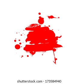Abstract vector background. Grunge artistic paint banner