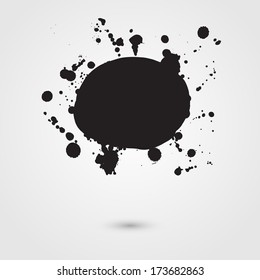 Abstract vector background. Grunge artistic paint banner