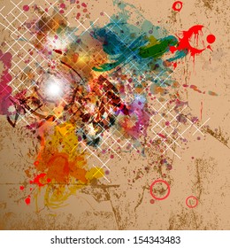 Abstract vector background with grunge design.