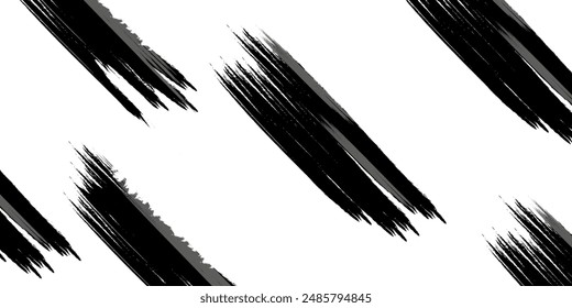 Fondo de Vector Abstractas con textura de tela grunge. Patrón sin costuras dibujado a mano con pinceladas audaces.