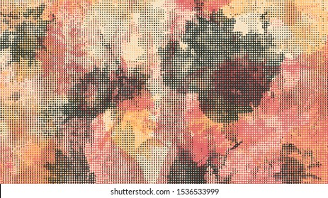 Abstract Vector Background. Grunge Halftone Textures. Vector Illustration.
