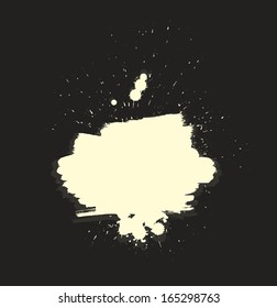 Abstract vector background. Grunge paint banner. Subdued retro colors