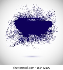 Abstract vector background. Grunge paint banner