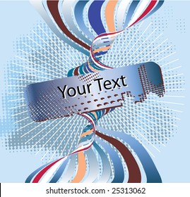 abstract vector background with halfton and place for your text