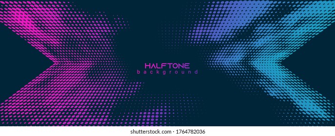 Abstract vector background. Halftone gradient gradation. Vibrant flowing texture. Smoke effect. Retro design.