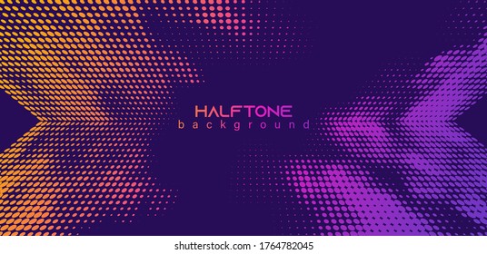 Abstract vector background. Halftone gradient gradation. Vibrant flowing texture. Smoke effect. Retro design.