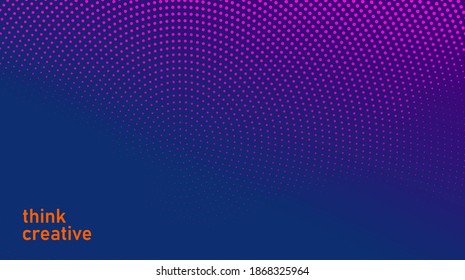 Abstract vector background. Halftone gradient gradation. Vibrant texture.