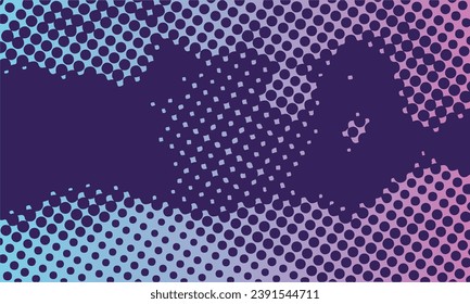 Abstract vector background. Halftone gradient gradation. Vibrant flowing texture.
