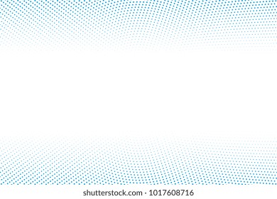 Abstract vector background. Halftone modern graphic template. Blue and white dotted texture.