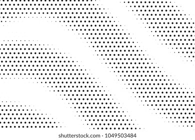 Abstract vector background. Halftone modern graphic template. Black and white Dotted texture.