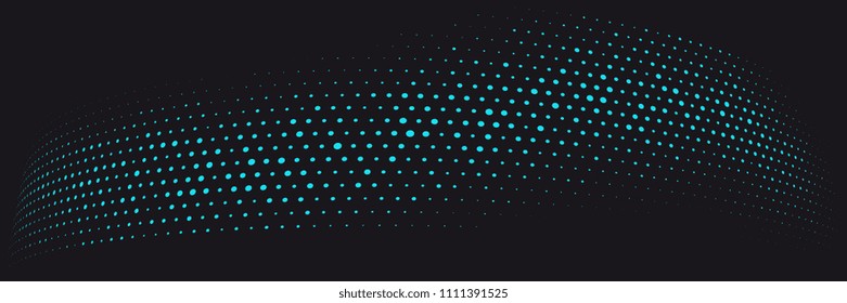 Abstract vector background. Halftone modern graphic template. Black and blue dotted texture.