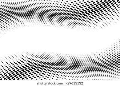 Abstract vector background. Halftone modern graphic template. Black and white Dotted texture.
