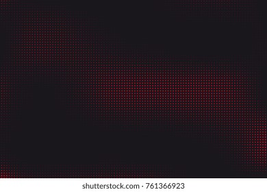 Abstract vector background. Halftone modern graphic template. Black and red Dotted texture.