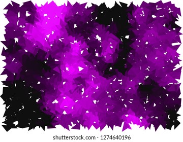 Abstract vector background with halftone triangles.