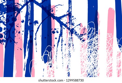 Abstract vector background with hand drawn textures. Collage style vector background