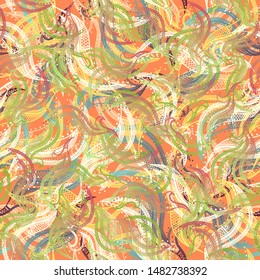 Abstract vector background with hand made pattern. Doodles.