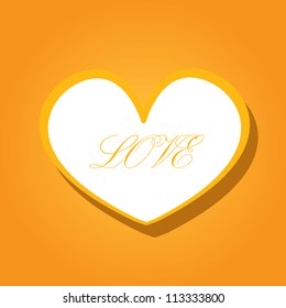 abstract vector background with heart.